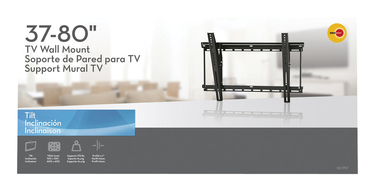 Prosty uchwyt Omnimount do telewizora 37-80"