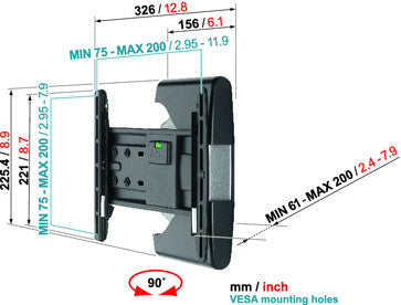 Uchwyt ścienny Vogels EFW8125 do TV do 32 cali