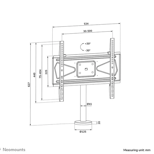Neomounts DS42-430BL14 Stojak TV 32-55"- blokowalny - obrotowy