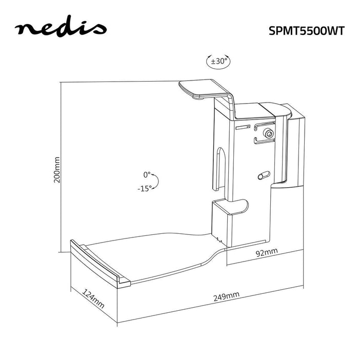 Uchwyt ścienny do głośników | Do Sonos® PLAY:5-Gen2? | Pochylany i obrotowy | Maks. 7 kg