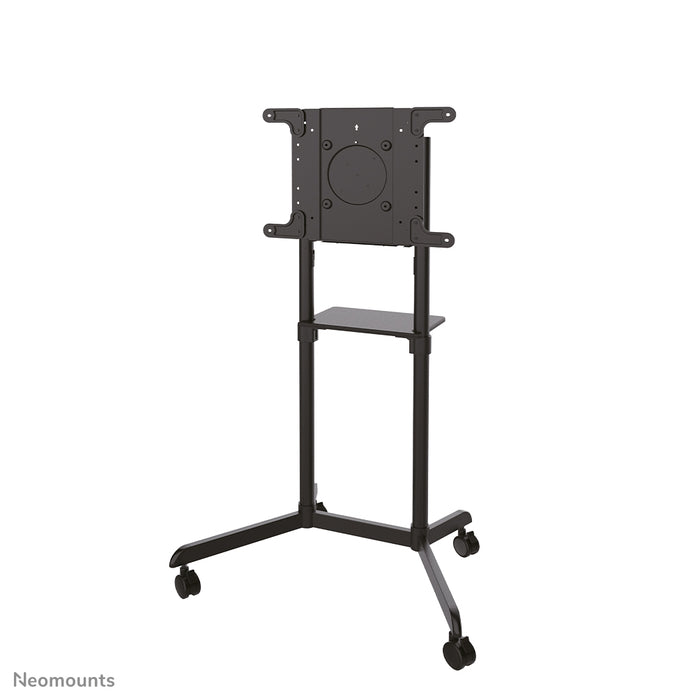 Neomounts NS-M1250 czarny to mobilny mebel na ekrany płaskie do 70 cali (178 cm). W zestawie półka na laptopa - czarny