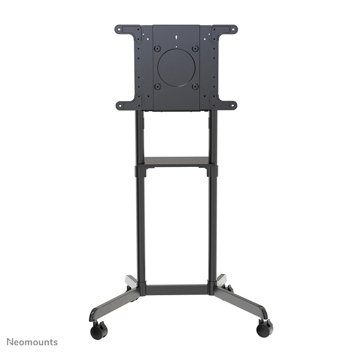Neomounts NS-M1250 czarny to mobilny mebel na ekrany płaskie do 70 cali (178 cm). W zestawie półka na laptopa - czarny