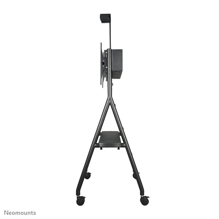 Neomounts NS-M1500 czarny to mobilny mebel na ekrany płaskie do 65 cali (165 cm). W zestawie półka na laptopa - czarny