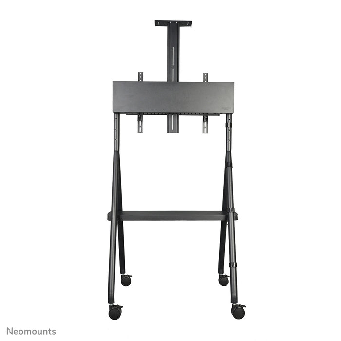Neomounts NS-M1500 czarny to mobilny mebel na ekrany płaskie do 65 cali (165 cm). W zestawie półka na laptopa - czarny