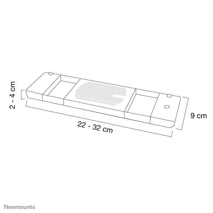 Neomounts NSLC200 to chłodzenie do notebooka, które chłodzi laptop pod kątem 15 stopni.