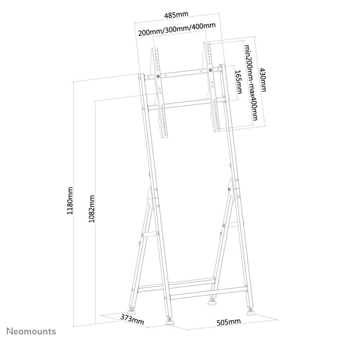 Neomounts PLASMA-M1000 to mebel do ekranów LCD/LED/Plazma do 55 cali (140 cm), do montażu poziomego i pionowego - czarny