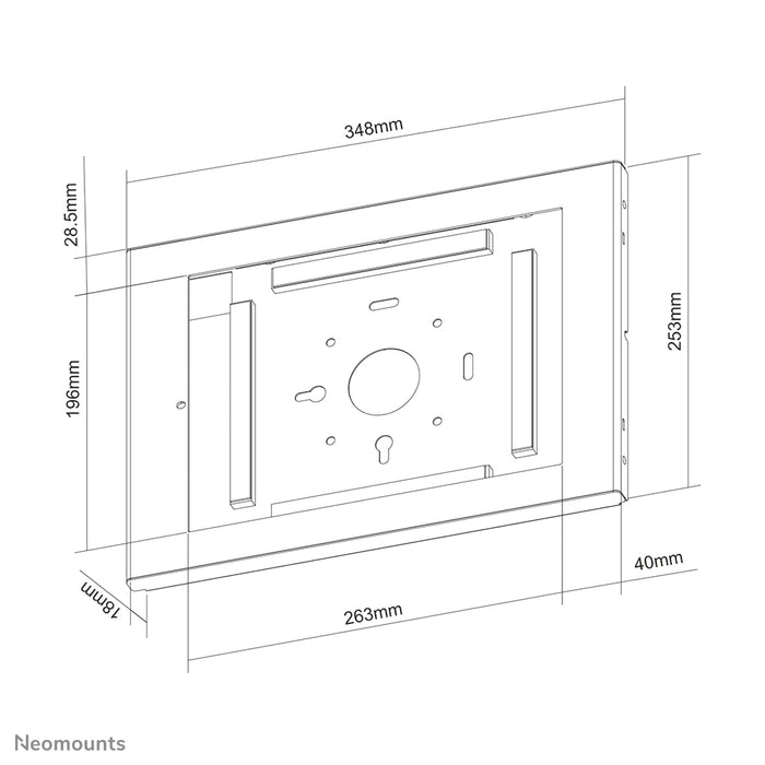 Neomounts WL15-660WH1 uchwyt ścienny na tablety iPad Pro 12,9 cala - Biały