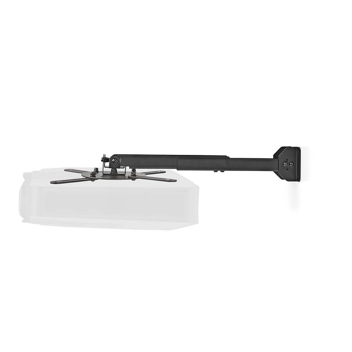 Uchwyt ścienny do projektora | Obrót 360° | Maks. 10 kg | Odległość od ściany 314 - 500 mm | Czarny