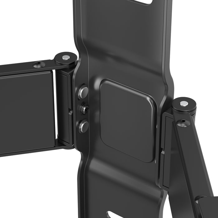 Wolff Mount Ultra płaski uchwyt ścienny do telewizora z pełnym zakresem ruchu | Odległość 19,5 do 250 mm | Obracany i pochylany | VESA 600x400 | Uniwersalny