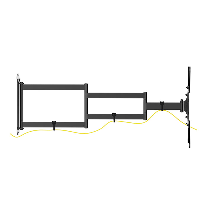 Wolff Mount Bardzo długi pełny ruch uchwyt ścienny do telewizora do 65 cali | do 95 cm od ściany! | Uniwersalny | VESA 400x400