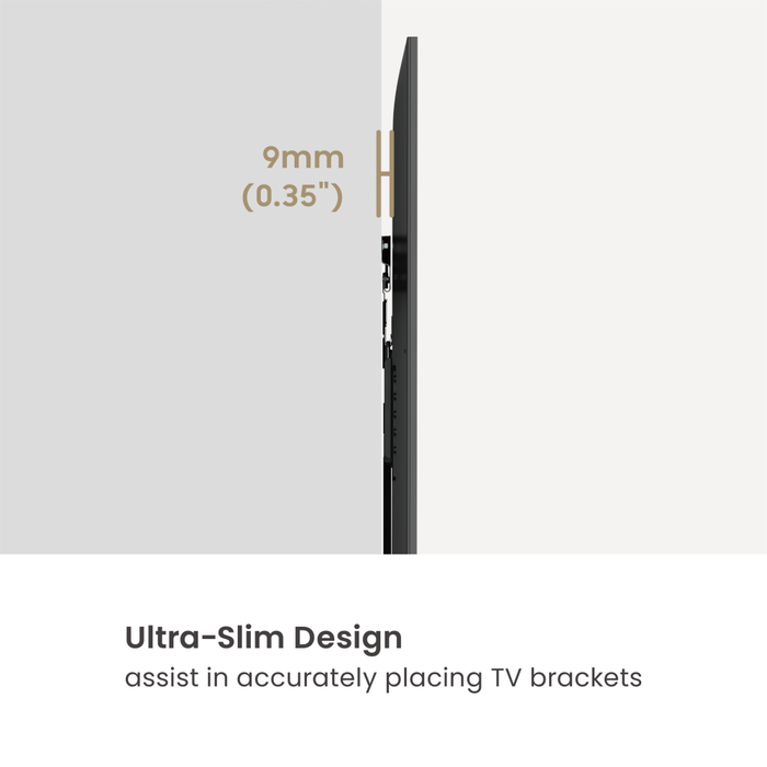 Wolff Mount Ultra Płaski Uchwyt Ścienny do TV 9 mm 32-86 cali | Stały Uchwyt TV do 75 kg