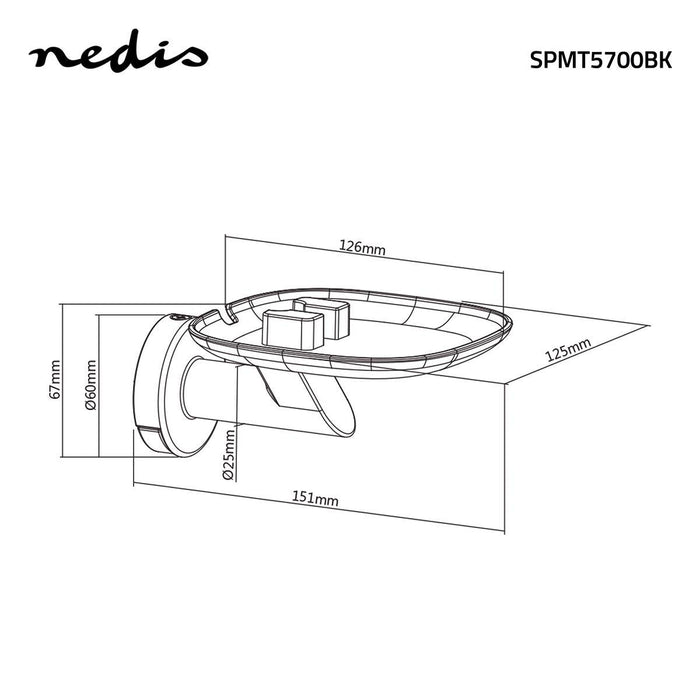 Uchwyt ścienny do głośnika | Sonos One / Sonos® Play:1 | Maks. 3 kg | Stały