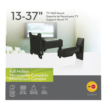 Płaski uchwyt TV 13 - 37" z 2 ramionami