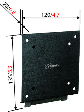 Vogels VFW 030 czarny uchwyt ścienny do LCD/TFT